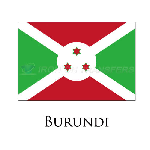 Burundi flag Iron-on Stickers (Heat Transfers)NO.1839